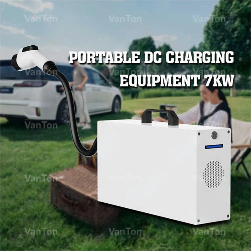Estación de carga portátil compacta impermeable de CC de 7KW para vehículos eléctricos